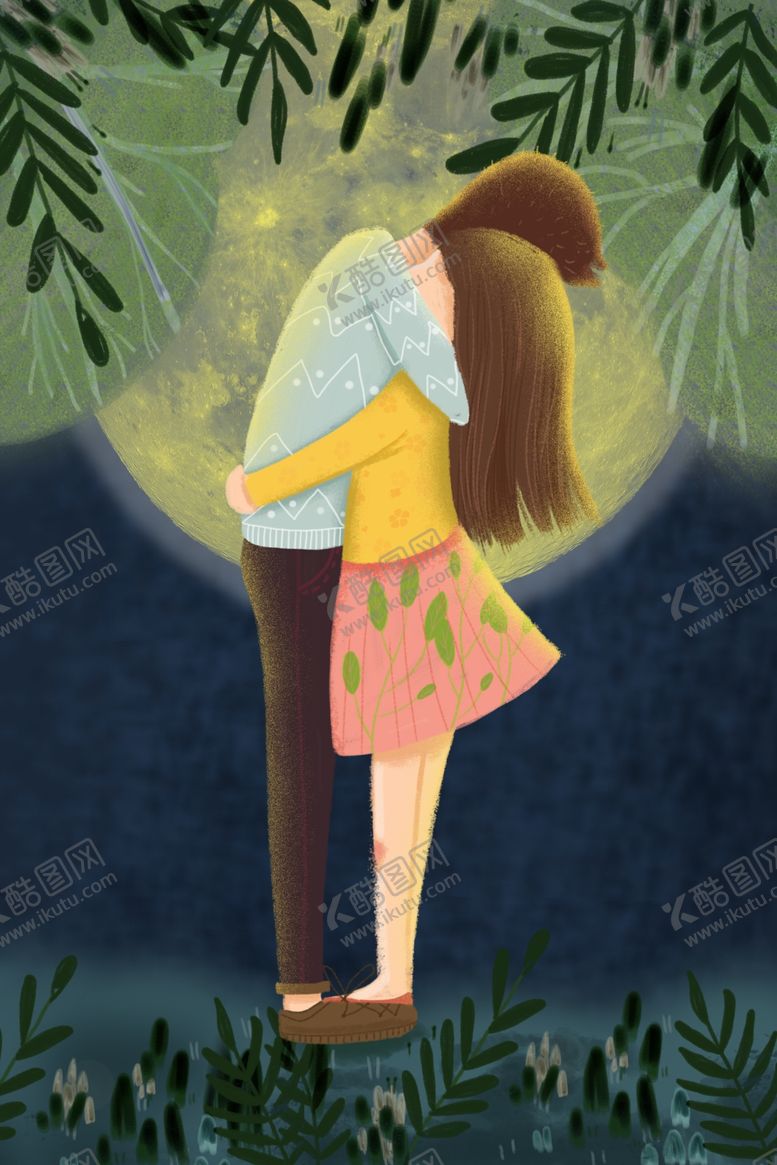 编号：27781909101619261166【酷图网】源文件下载-情侣插画