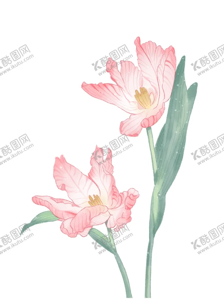 编号：66573601201717531109【酷图网】源文件下载-粉色花束手绘插图插画