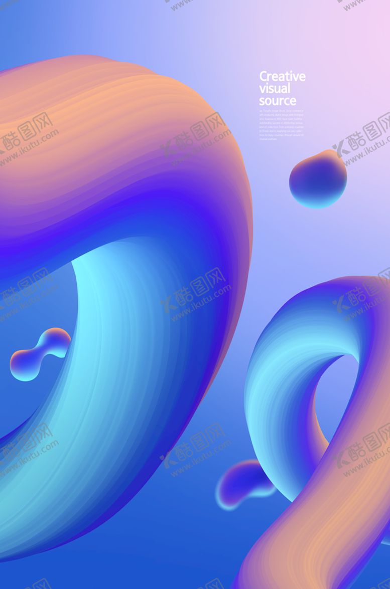 编号：54861709221835443405【酷图网】源文件下载-抽象流体渐变喷墨背景    