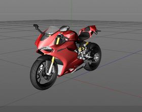 3D建模杜卡迪摩托车模型