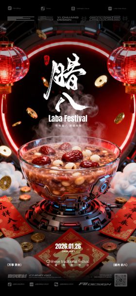 腊八节日酒吧机械科幻