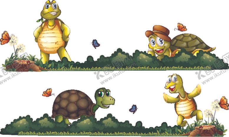 编号：50773609231919123807【酷图网】源文件下载-卡通乌龟