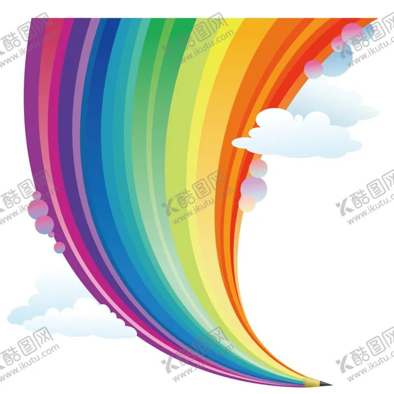 编号：14689212101517529706【酷图网】源文件下载-云朵和彩虹