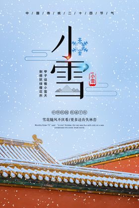 小雪海报