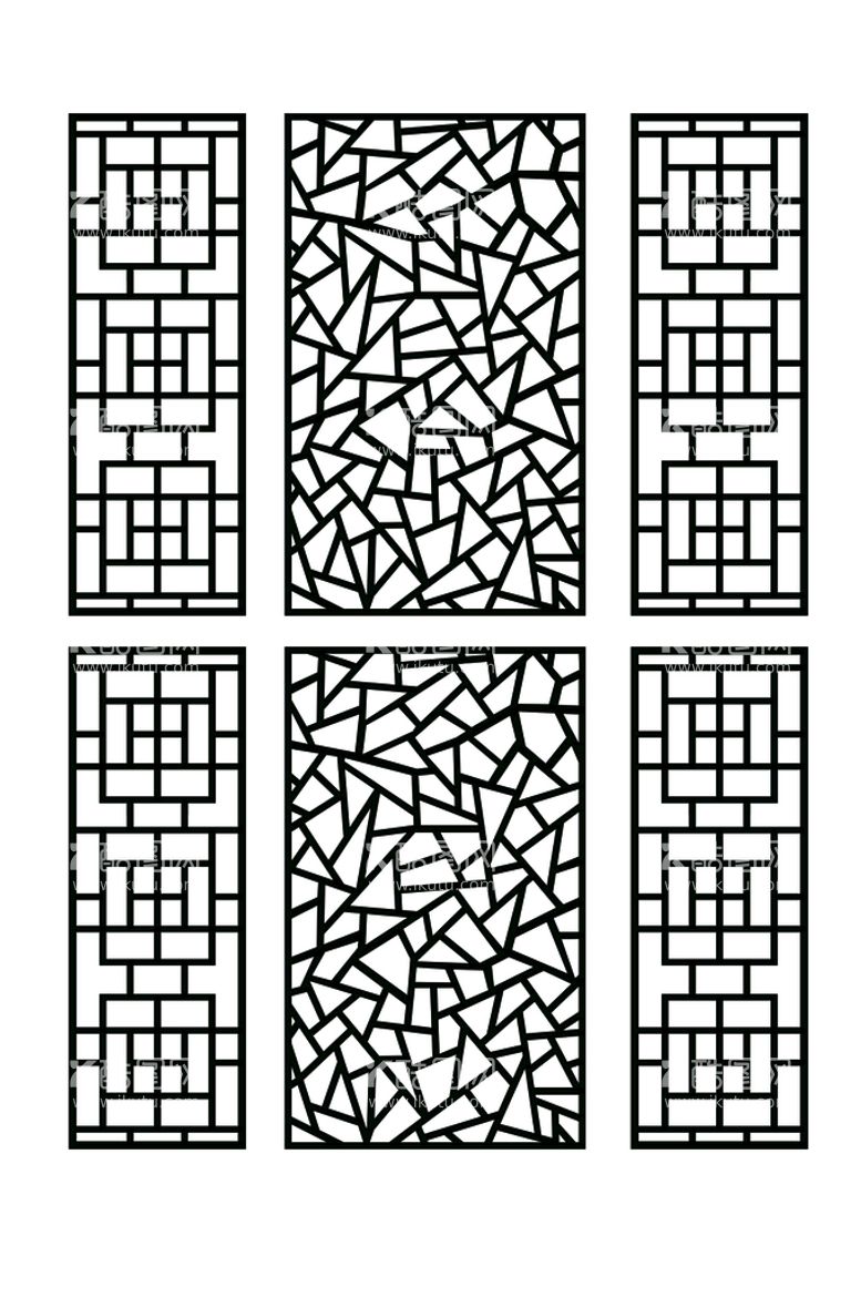 编号：27908109160219541783【酷图网】源文件下载-家居隔断 中式花纹 雕花