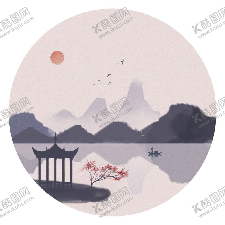 编号：35223809210445357083【酷图网】源文件下载-水墨山水