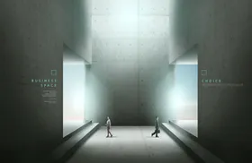 高级感大气简约空间海报