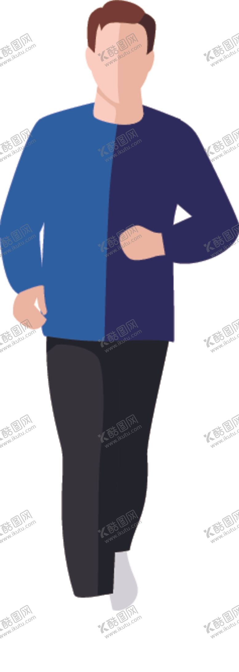 编号：21807710210018057926【酷图网】源文件下载-卡通运动人物