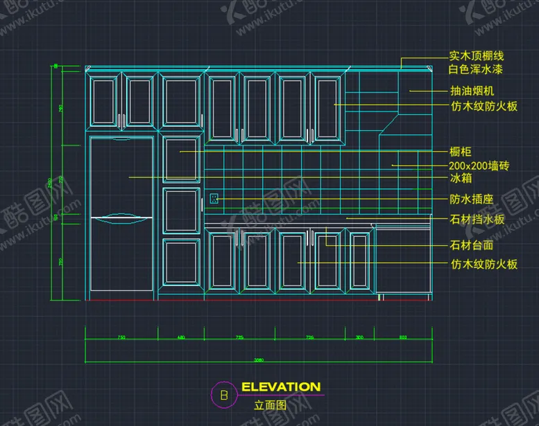 编号：55582901291558026946【酷图网】源文件下载-CAD厨卫立面 厨卫立面图  