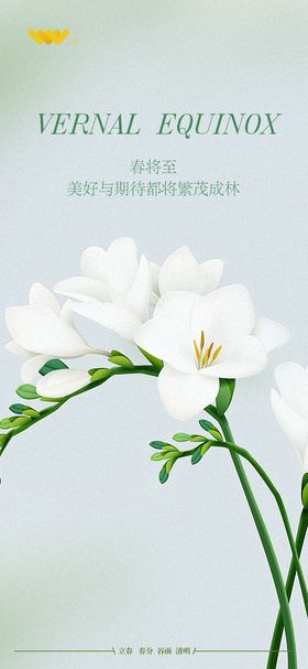 春分清明中式海报