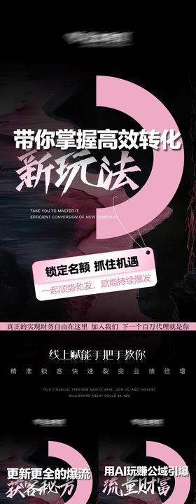 美业高级招商势能海报