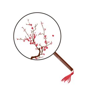 png小素材扇子中国风