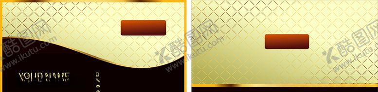 编号：47047705061413029001【酷图网】源文件下载-高档金色名片矢量图