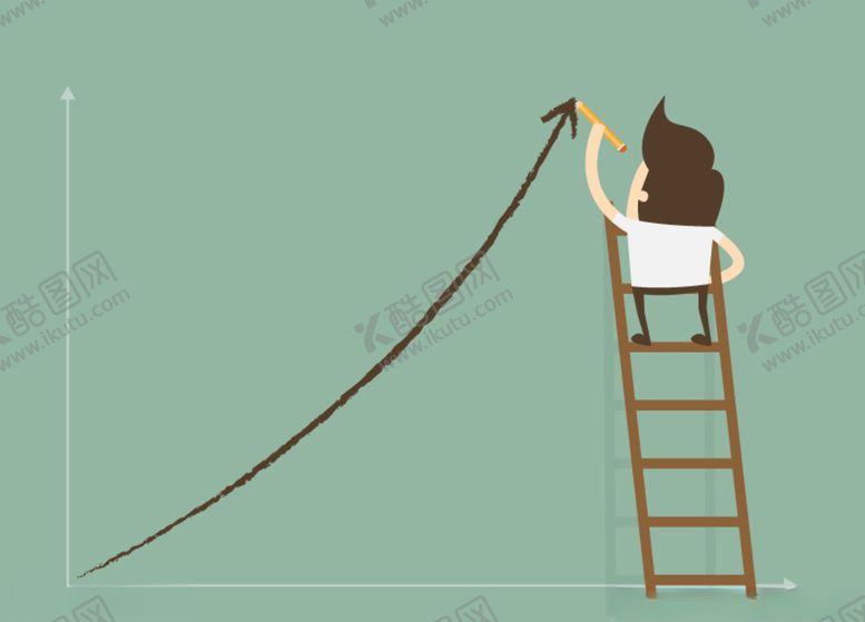 编号：18507409092138267518【酷图网】源文件下载-业绩提升概念插画