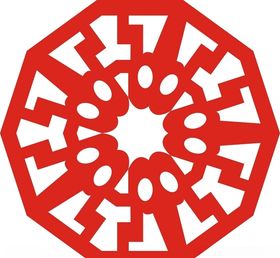 六角剪花窗花纸图案背景元素