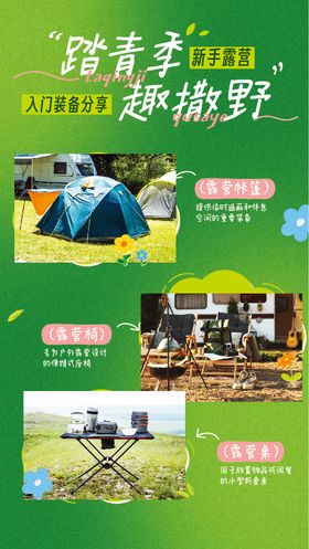 踏青季海报