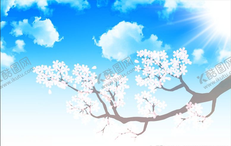 编号：42156807131753441997【酷图网】源文件下载-樱花矢量背景