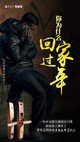 智能锁过年海报