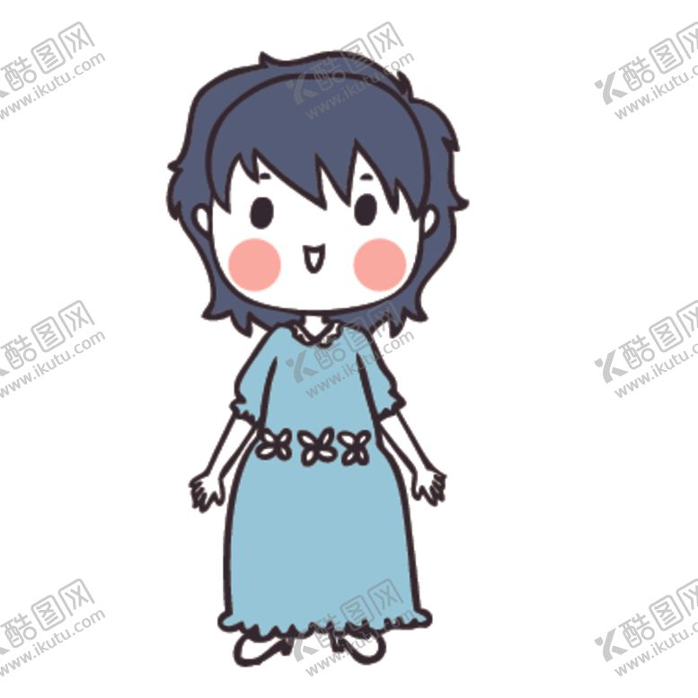 编号：36442809171611556985【酷图网】源文件下载-可爱人物形象插画