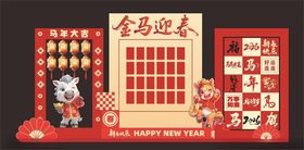 喜庆春节红包墙装饰摆件