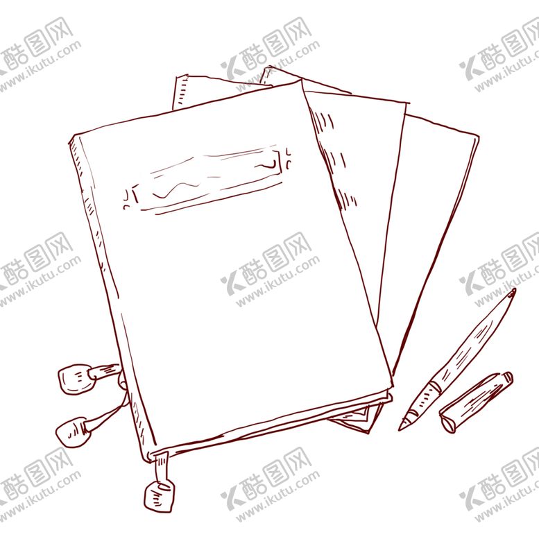 编号：26181310161458133983【酷图网】源文件下载-线稿线稿素材文具小素材