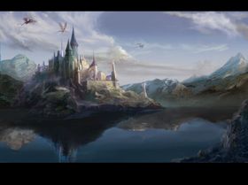 游戏场景风景插画