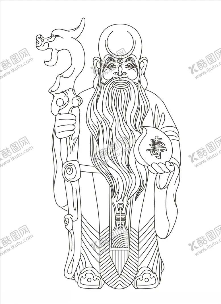 编号：68955504271209212867【酷图网】源文件下载-老寿星