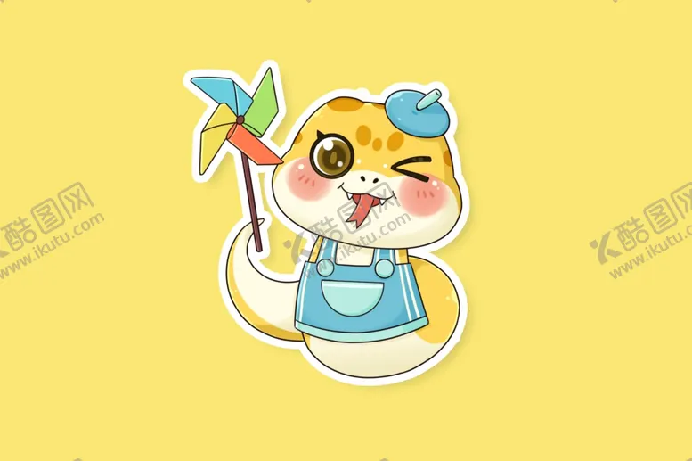编号：21890202270452284312【酷图网】源文件下载-蛇年插画