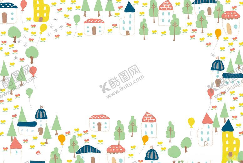 编号：73557807061328426820【酷图网】源文件下载-小房子创意卡通背景