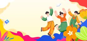 开学季卡通汽车