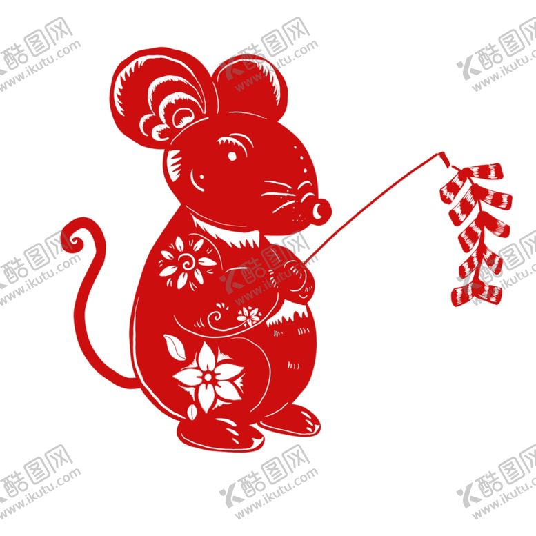 编号：84586410161147204110【酷图网】源文件下载-老鼠剪纸