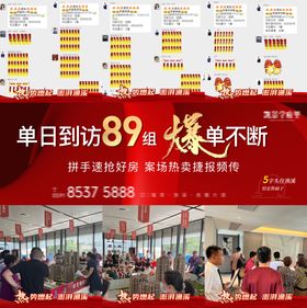 地产热销三宫格海报