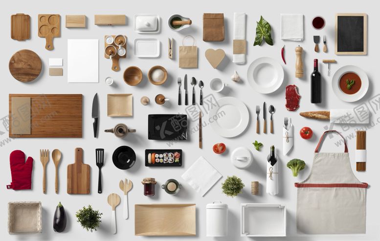 编号：37032010080535314825【酷图网】源文件下载-厨房用品VI样机