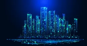 地产城市立体交通海报