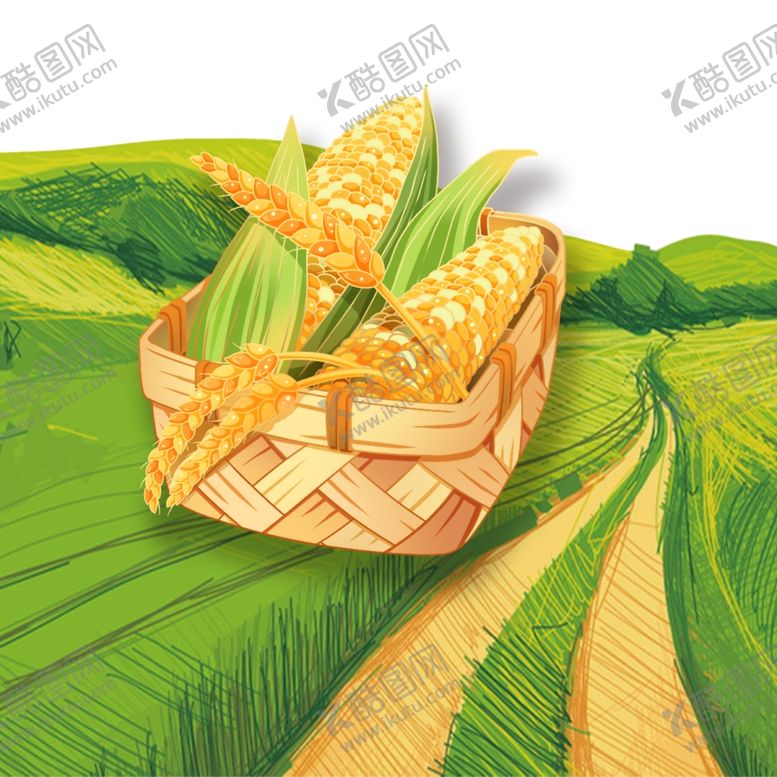 编号：55198607071031031732【酷图网】源文件下载-玉米手绘