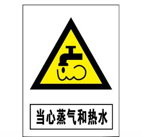 当心蒸汽和热水