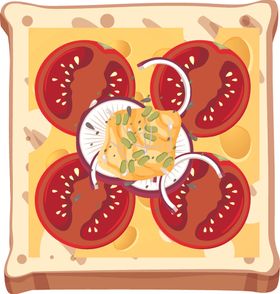 餐饮烹饪主题卡通插画