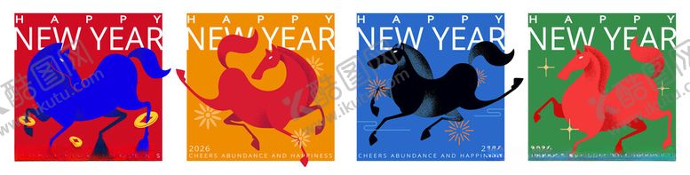 编号：16323904081605558940【酷图网】源文件下载-马年邮票