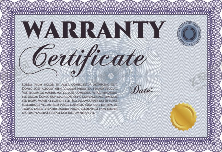 编号：23592610112250143603【酷图网】源文件下载-横版证书防伪花纹欧式边框奖状