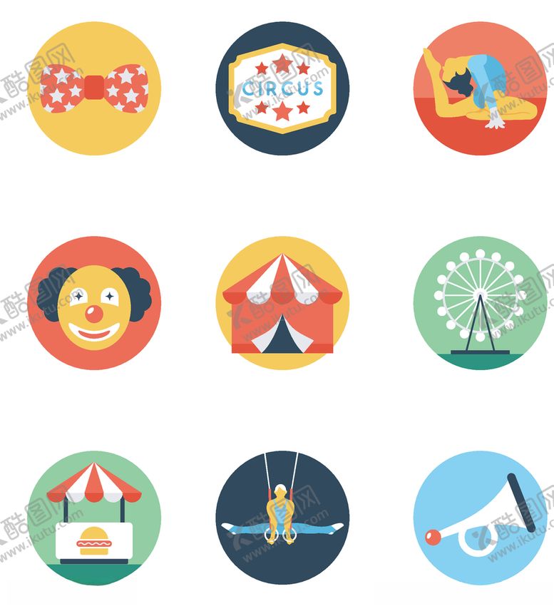 编号：24893909230453442503【酷图网】源文件下载-马戏团图标