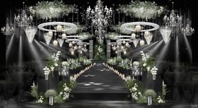 梦幻森系婚礼现场布置