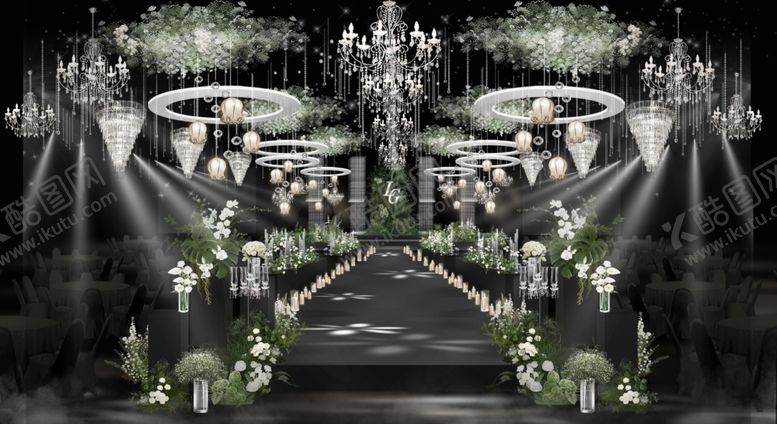 编号：94287911021438441128【酷图网】源文件下载-梦幻森系婚礼现场布置