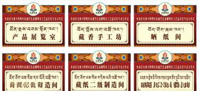 藏式科室牌