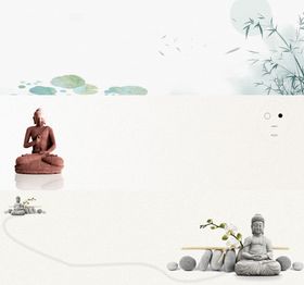 中国风背景意境展板画森系