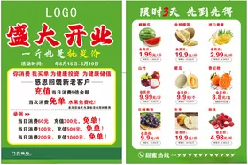 水果盛大开业促销活动