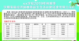 学校生活补助