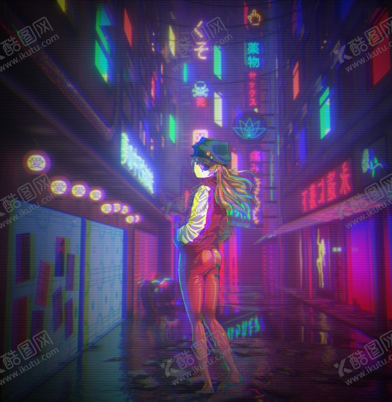 编号：93485407091254041335【酷图网】源文件下载-彩色人物插画动漫背景