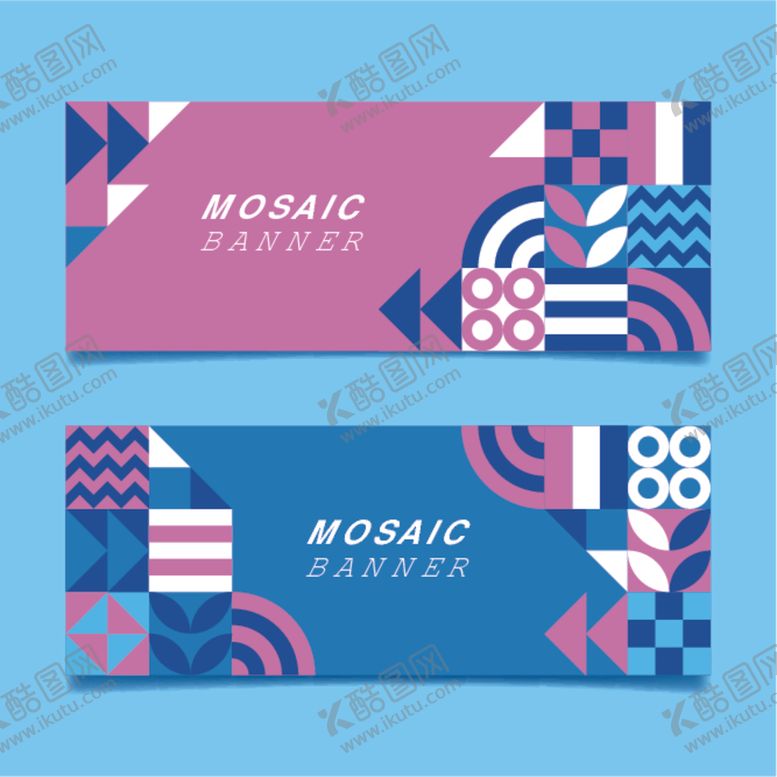 编号：30765101042253217023【酷图网】源文件下载-马赛克风格横幅设计