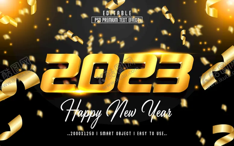 编号：75942109212228239750【酷图网】源文件下载-2023金属字体样式