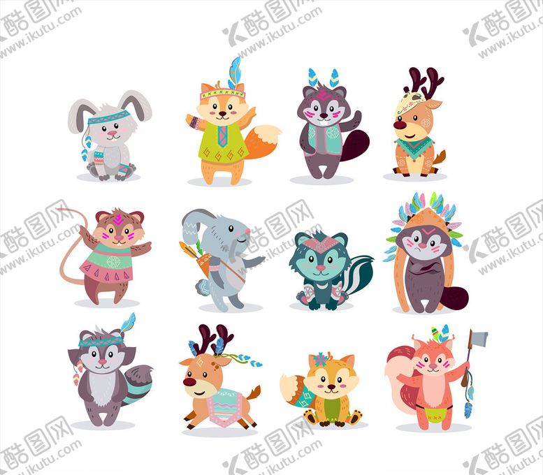 编号：58671510090416202347【酷图网】源文件下载-卡通动物
